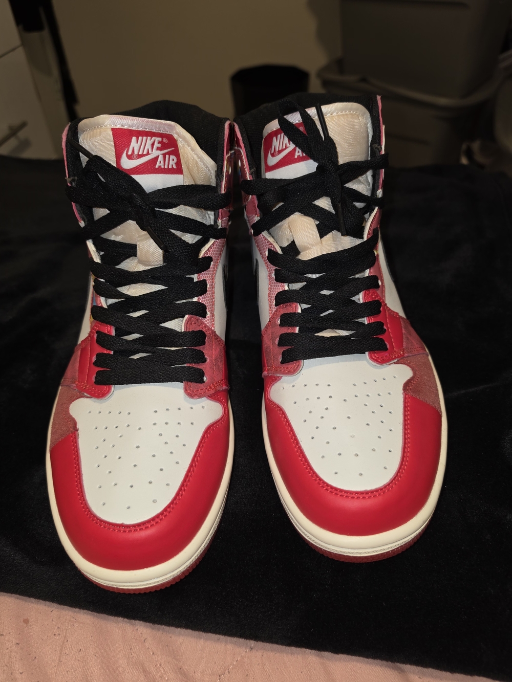 Nike MLB Men’s High-Top Sneakers — White, Red & Black